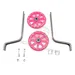 LED Flashing Bike Stabiliser Kids Training Wheels 12 - 20 Pink